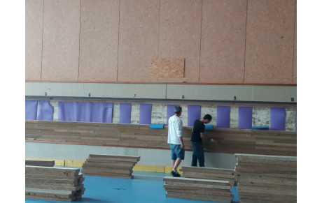 Changement du mur du Gymnase Lamartine